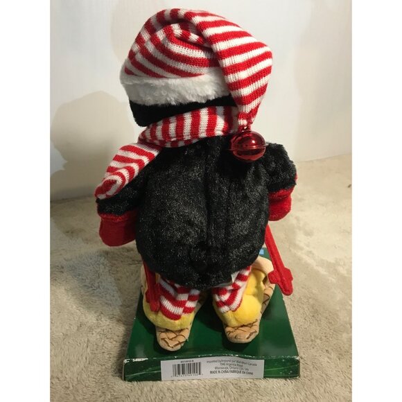 Dandee Animated Singing Penguin With Hat & Scarf Winter Wonderland 12” - Picture 3 of 8